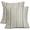 Sage Green Grey, variant on Navy Blue Orange Boho Striped Pillow Covers 18X18 Inch Set of 2,Herringbone Print Pattern Decorative Throw Pillow Covers Outdoor Farmhouse Cushion Case Couch Sofa Bed Decor