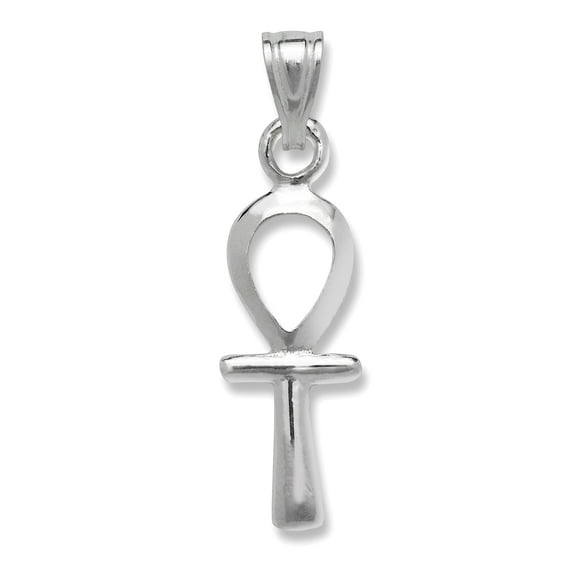 Small Egyptian Ankh Cross .925 Sterling Silver Pendant Necklace