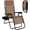 Beige, variant on ANHXN Zero Gravity Lounge Chairs, 160°Adjustable Folding Recliner w/Pillow and Cup Holder, Comfy Outdoor Lounge Chairs for Patio, Lawn, Yard & Camp(1 piece)
