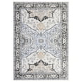 thumbnail image 3 of Yesfashion Carpets Area Rugs Washable Area Rug 9'*12' Rug Vintage Rug Floral Print Distressed Carpet Boho Tribal Accent Rug Bedroom,Blue/Grey Gray blue 9*12ft, 3 of 7