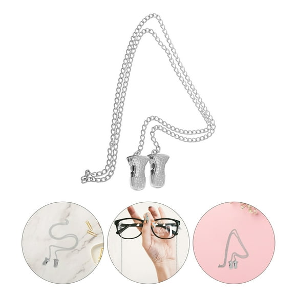 LOLIPPYY Universal Eyeglass Chain Clip Lightweight Glasses Strap for Travel and Outings