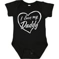 thumbnail image 3 of Inktastic I Love My Daddy in White Chalk Heart Boys or Girls Baby Bodysuit, 3 of 5