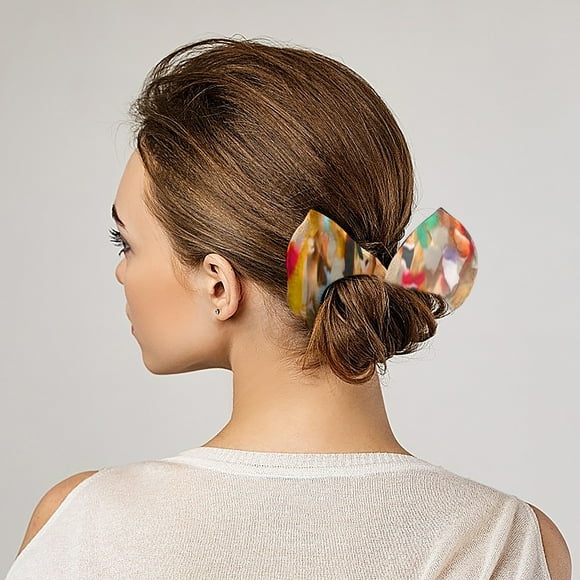 HOARBOEG Hair Clip as Gifts for Girl Multicolor Cloth Magic Clip French Hairstyle Hairstyle Must-haves Tool