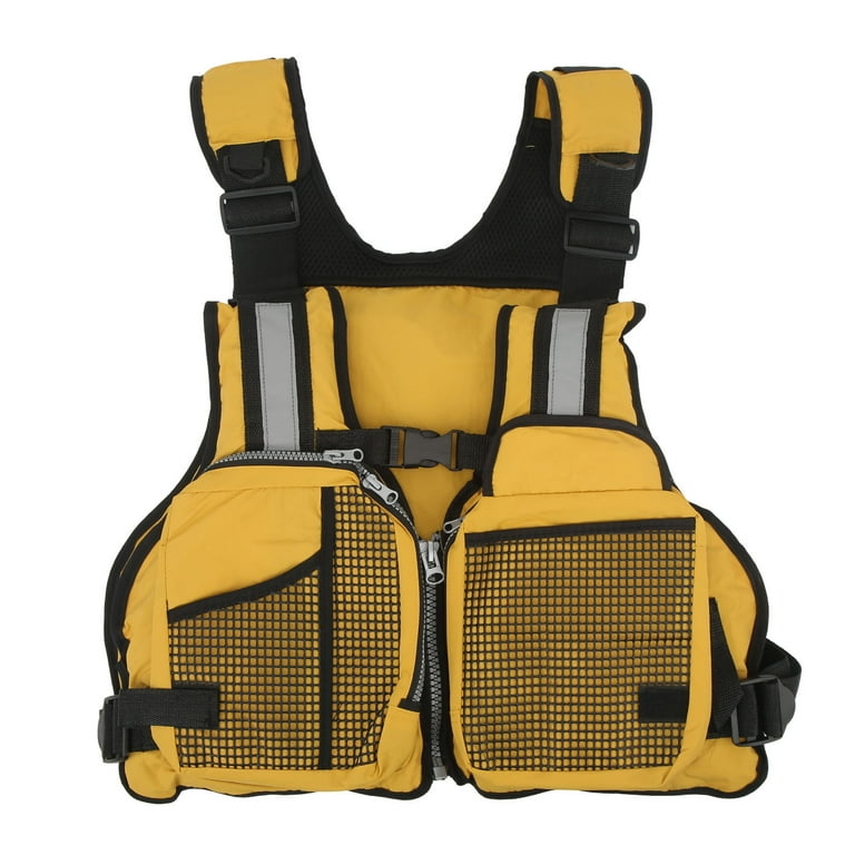 Fishing Vest Backpack Adjustable Breathable Outdoor Fishing Vest Yellow  Free Size 