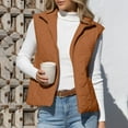 thumbnail image 4 of RQYYD Puffer Vest Women Lightweight Sleeveless Quilted Jackets Zip Up Stand Collar Fall Winter Coat With Pockets, 4 of 7