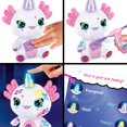 thumbnail image 4 of Peluche Airbrush Light Up Axolotlcorn de Canal Toys, 4 of 7