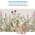 thumbnail image 5 of Botanical Cute Flowers Gaming Mouse Pad XL 31.5×11.8 in Aesthetic Wildflowers Pink Floral Sage Green Plants Herbs Extended Desk Mat 30X80cm with Non-Slip Rubber Base Stitched Edge for Office Home, 5 of 6