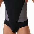 thumbnail image 6 of successthop Mens One Piece Swimsuit Mesh Nylon Beachwear Sleeveless Romper High Strecth Color Block Summer Jumpsuit XL, 6 of 9