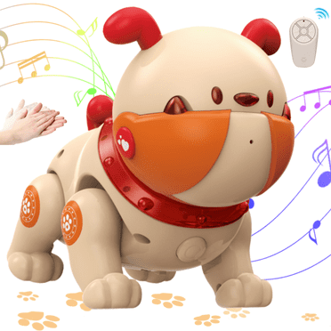 Pit Bull Robotic Dog,Smart Remote Control Robot Dog Toy for Kids 5 ,Voice Interaction and Touch Feedback,Electronic Pets Gifts for Boys and Girls