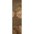 thumbnail image 1 of HomeRoots 352481 2 ft. 3 in. x 8 ft. Runner Wool Rust Area Rug, 1 of 1