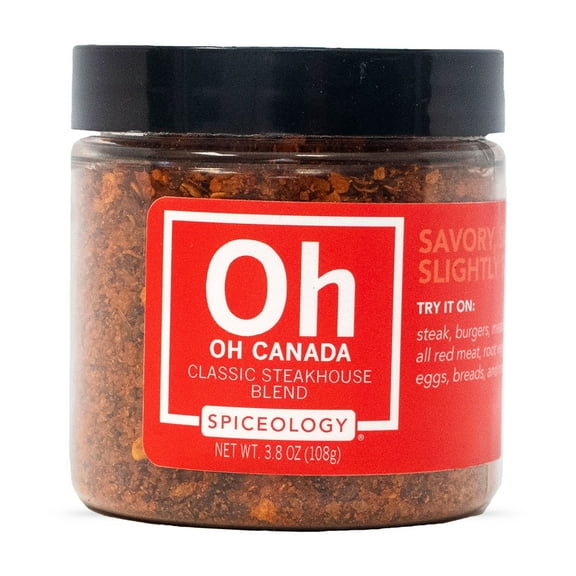 Spiceology Oh Canada Steak Seasoning Blend, 3.8 oz Jar