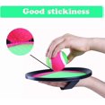 thumbnail image 4 of Juego de pelota de lanzamiento y captura de pala, juego de deportes de lanzamiento y captura, juguete perfecto para regalo al aire libre para niños, versión mejorada de 7 pulgadas, juegos de captura de pala, juguete para niños/adultos BANYUO Electrónica, 4 of 5