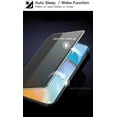 thumbnail image 4 of Étui pour Huawei P40 Pro, Smart View Window Huawei P40 Pro Flip, Couverture de Protection Auto Réveil/sommeil pour Huawei P40 Pro - Bleu Or Rose Huawei P40 Pro 6.58 Pouces, 4 of 8