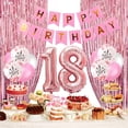 thumbnail image 6 of Yansion Birthday Party Decorations Celebration Kit, 9.84 x 9.05 x 1.18 In, Latex Pink/White, 39 PCS, 6 of 7