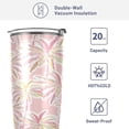 thumbnail image 4 of SKYSONIC Palm Tree 20 oz Stainless Steel Insulated Mug, Double Vacuum Insulated Travel Mug with Lid and Straw, 4 of 7