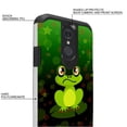 thumbnail image 4 of FINCIBO Hybrid Case Hard Plastic TPU Slim Back Cover for LG Q7/Q7+/Q7 Alpha, Frog And Dragonfly Green, 4 of 7