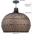 thumbnail image 5 of Arturesthome Rattan Pendant Light Fixtures for Kitchen Island, Wicker Chandelier, Handmade Woven Hanging Ceiling Lighting Lampshade Coffee, 5 of 16