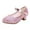 Pink, variant on Quealent Girls Dress Shoes Wedding Party Heel Mary Jane Princess Flower Shoes (Toddler/Little Kid/Big Kid) Black for Size 10.5
