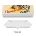 thumbnail image 3 of Casablanca Estuche Rígido para Gafas de Cuero PU Protector con Forro de Felpa Premium Suave para Hombres y Mujeres, 3 of 6