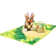 thumbnail image 4 of Milue 3D Easter Corgi Dog Greeting Card Set Spring Season Invitation Card, 4 of 12