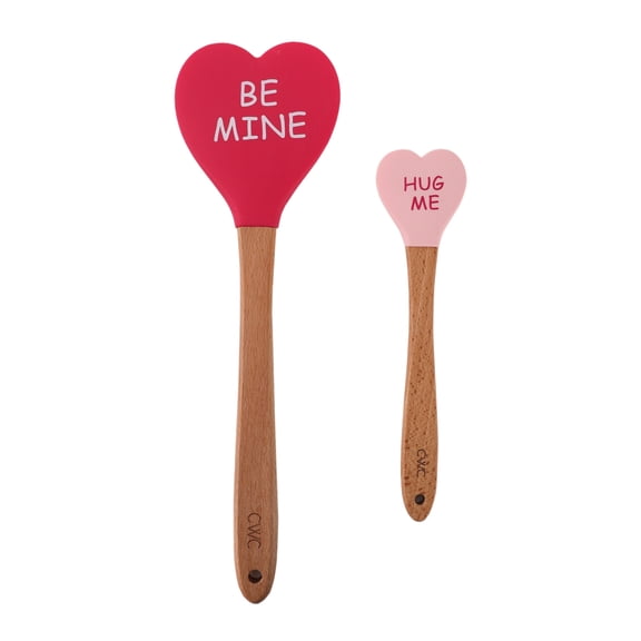 Cook with Color 2 Piece Spatula Set for Baking or Gifting, Hugs