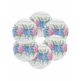 thumbnail image 7 of 15 Inch Round Placemats Set of 6, Blue Pink Hydrangea Non Slip Heat Insulation PP Table Mats, Eucalyptus Leaves Wooden Summer Botanical Washable Place Mats for Kitchen Dining Party Table Decor, 7 of 7