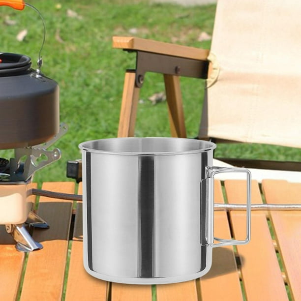 Taza de Camping shamjiam Taza de Agua Tetera Ligera Irrompible Utensilios de Cocina Taza Térmica 600ml