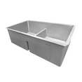 thumbnail image 4 of Ruvati 32-in Low-Divide Undermount Double Bowl 16 Gauge Kitchen Sink, 4 of 11