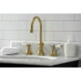 thumbnail image 3 of Kingston Brass Widespread Bathroom Faucets With Brushed Nickel KS2988PL, 3 of 7