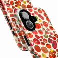 thumbnail image 2 of Cute Tomato Pattern Phone Case, Whimsical Red & Green Cartoon Veggie iPhone Cover for 16 15 14 13 12 11 Pro Max Mini Plus, 2 of 6
