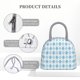 thumbnail image 4 of Easygdp Blue and White Squares Bolsa de Almuerzo Insulada Grande, Forro de Aluminio, Diseño Espacioso, a Prueba de Fugas, Ideal para Trabajo, Picnics, Viajes y Actividades al Aire Libre, 4 of 6