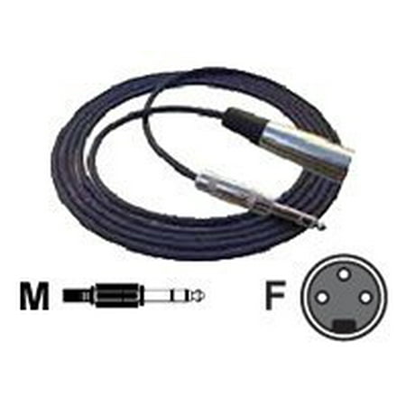 Horizon Balanced Line Cable - Audio cable - XLR3 female to stereo jack male - 15 ft - shielded