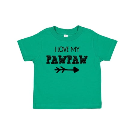 

Inktastic I Love My Pawpaw with Arrow Gift Toddler Boy or Toddler Girl T-Shirt