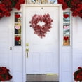 thumbnail image 5 of Fasiaou Valentine's Day Wreath for Front Door, Tinsel Heart Shaped Wreath Hanging Wall Decorations, Valentines Outdoor Décor,B, 5 of 6