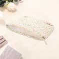 thumbnail image 3 of Unique Bargains 1 Pc Floral Quilted Clutch Makeup Bag for Travel Vacation Pink Polyester, 3 of 5