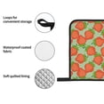thumbnail image 4 of Balery Hand Drawn Strawberry Pattern Oven Mitts and Pot Holders 4 pcs Set, Kitchen Oven Glove High Heat Resistant 500℉ Oven Mitts with Non-Slip Silicone Surface, 4 of 6