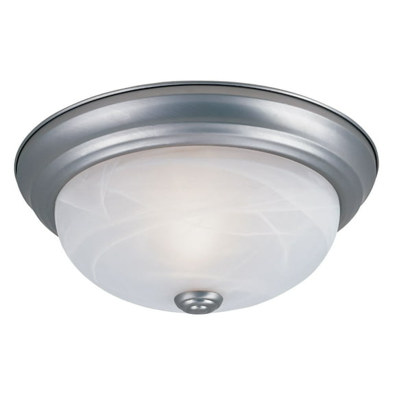 Designers Fountain 11 inch 2-Light Pewter Flush Mount Ceiling Light, 1257S-PW-AL
