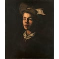 thumbnail image 3 of Théodule Ribot 20x23 Black Modern Framed Museum Art Print Titled - Young Man in the Hat (1870), 3 of 5