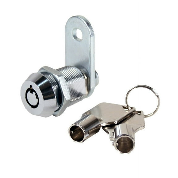 MEI-Cam lock-KA Vending Machine Lock 7/8" with Tubular Keyway and Chrome Finish, Keyed Alike, #1452