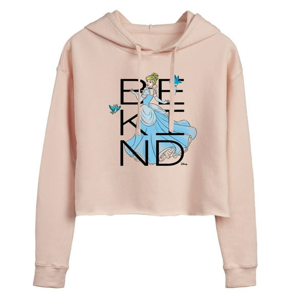 Disney - Be Kind - Juniors Cropped Pullover Hoodie
