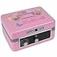 thumbnail image 3 of Personalized Pink Cash Box (Butteflies and Flowers), 3 of 4