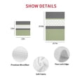 thumbnail image 7 of Sage Green Morocco Kitchen Dish Towels for Drying Dishes Set of 2, Modern Stitching Geometric Striped Grey Waffle Weave Microfiber Hand Tea Bathroom Towels Quick Dry & Absorbent Towel 15.7x23.6, 7 of 7