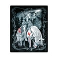 thumbnail image 2 of Plush Throw Blanket - End of Trails - QUEEN BED 79"x 95" - Special Edition Faux Fur Blanket For Beds, Sofa, Couch, Picnic, Camping, 2 of 5
