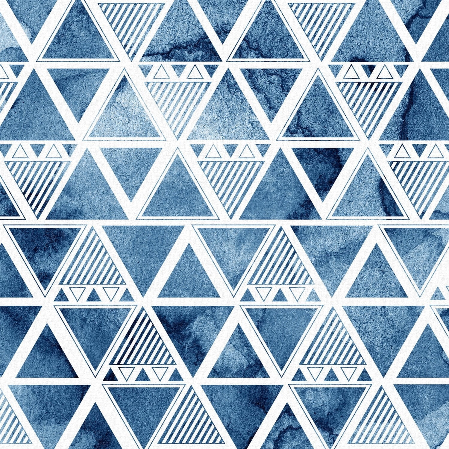 "Triangle Reflections" Painting Print on Wrapped Canvas