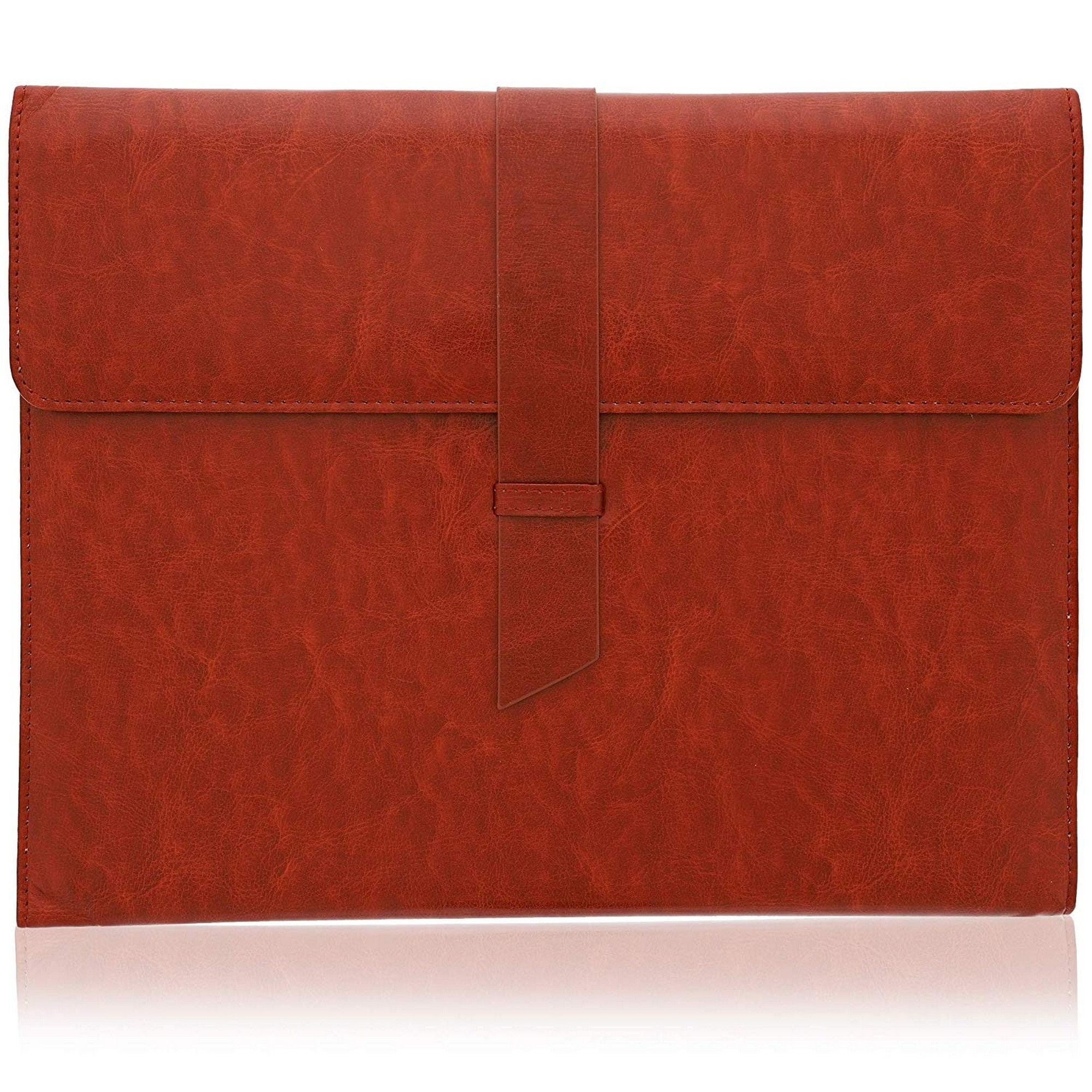 10 x 12.5 Inches Faux Leather Red Business Portfolio Padfolio Folder 
