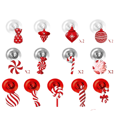 thumbnail image 4 of Juego de 26 piezas de adornos en espiral de caramelos navideños 2023 Colgante decorativo de Feliz Navidad, 4 of 6