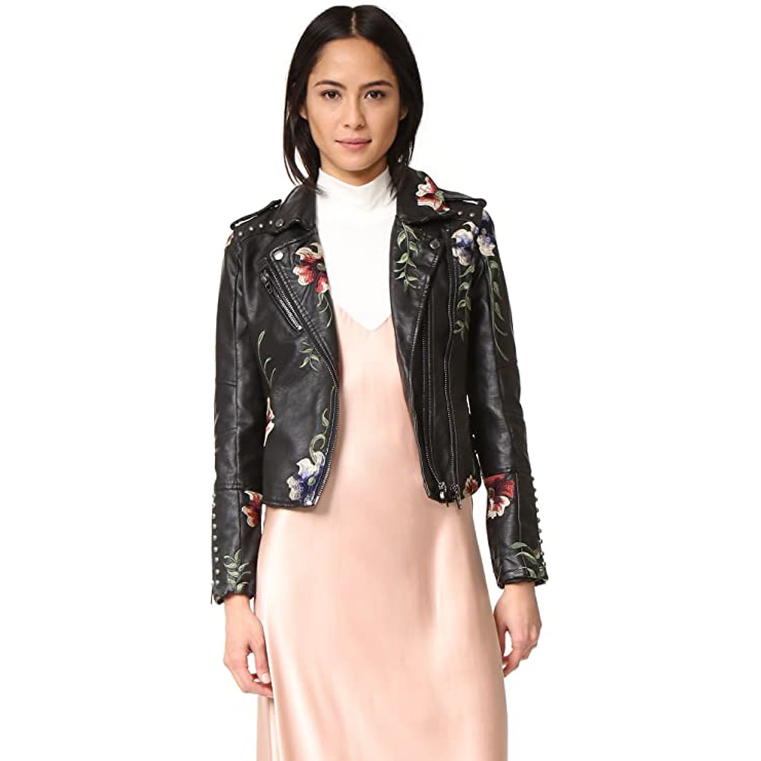 Blanknyc Denim Women's Embroidered Moto 