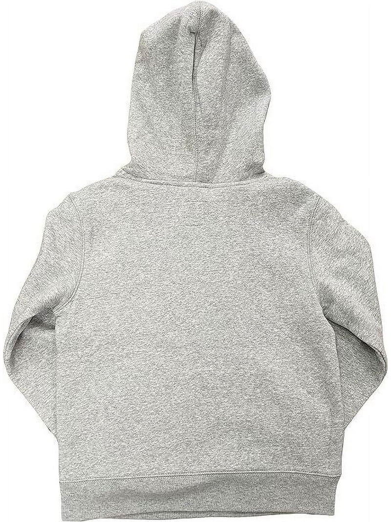 GAP Factory Kids Logo Pullover Hoodie Cotton Fleece Gray