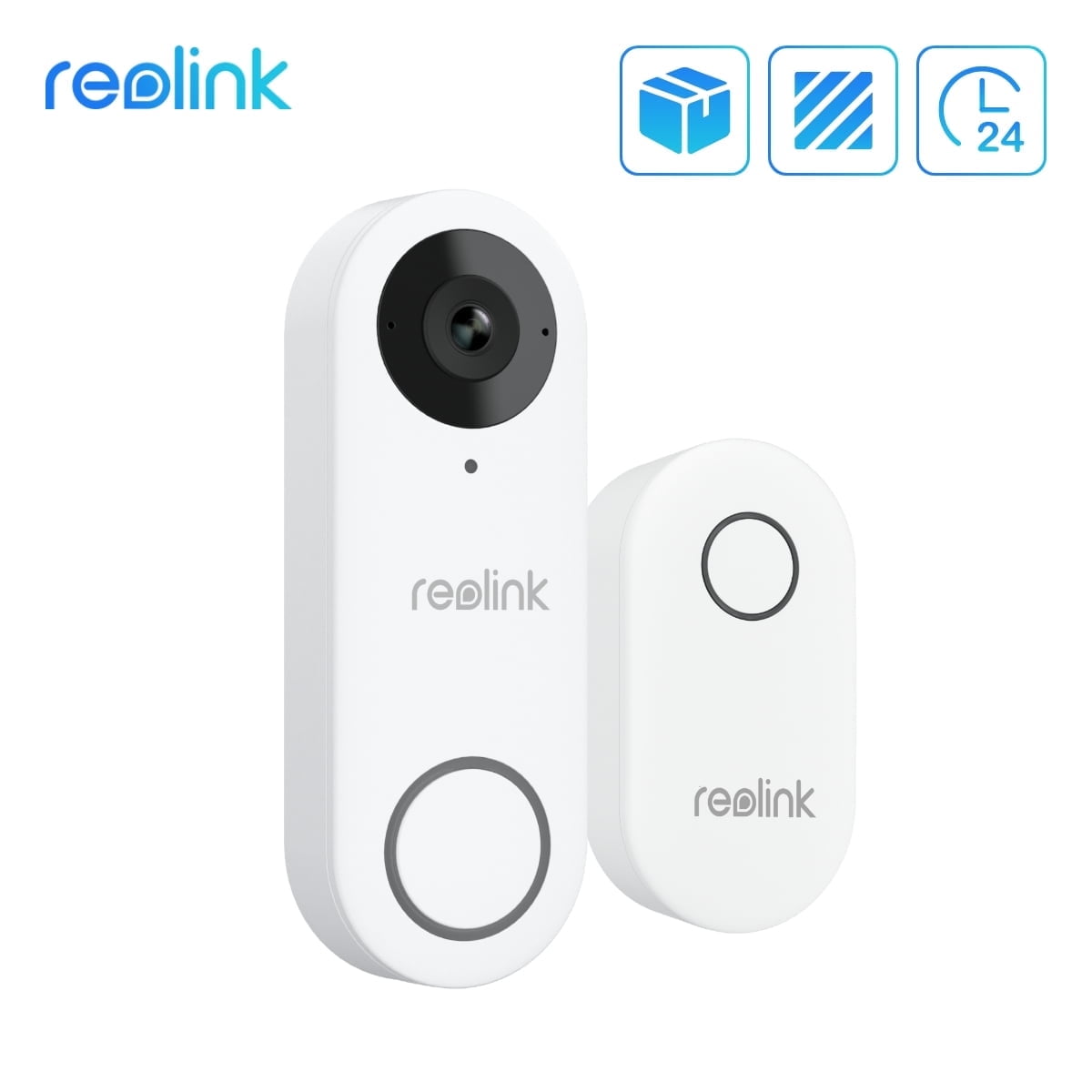 Geeni Doorpeek Video Doorbell-HD 1080 pビデオ品質、耐候性、双方向オーディオ-モーション検出とアラート-既存のドアベル配線で簡単に設置-2.4 GHz WiFiが Geeni Doorpeek Wired Doorbell \u2013 Geeni Smarthome