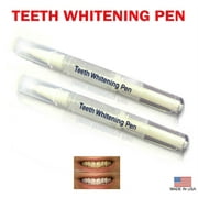 Always White Teeth Whitening Pens 35% White Gel Hydrogen Peroxide - Professional Twist Pen (2ml each) - For Sensitive Teeth - White your teeth on the go! 2 Packs